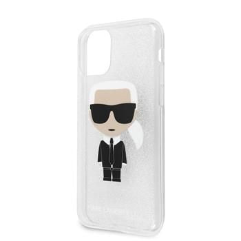Чехол на заднюю панель Karl Lagerfeld Apple iPhone 11 Pro MAX Glitter Iconic Body Cover Silver