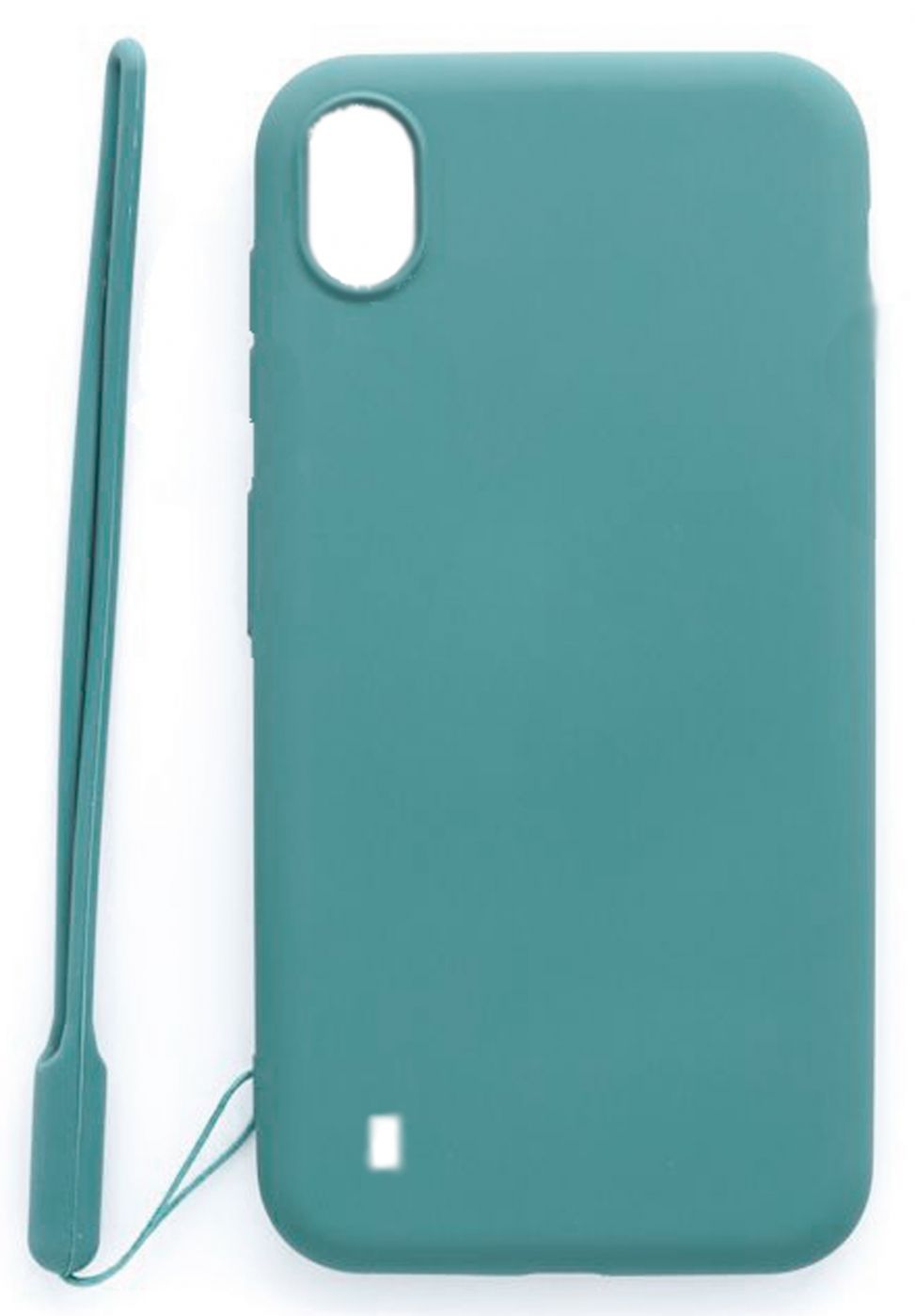 Tagakaaned Evelatus Samsung Galaxy A10 Soft Touch Silicone Case with Strap Blue