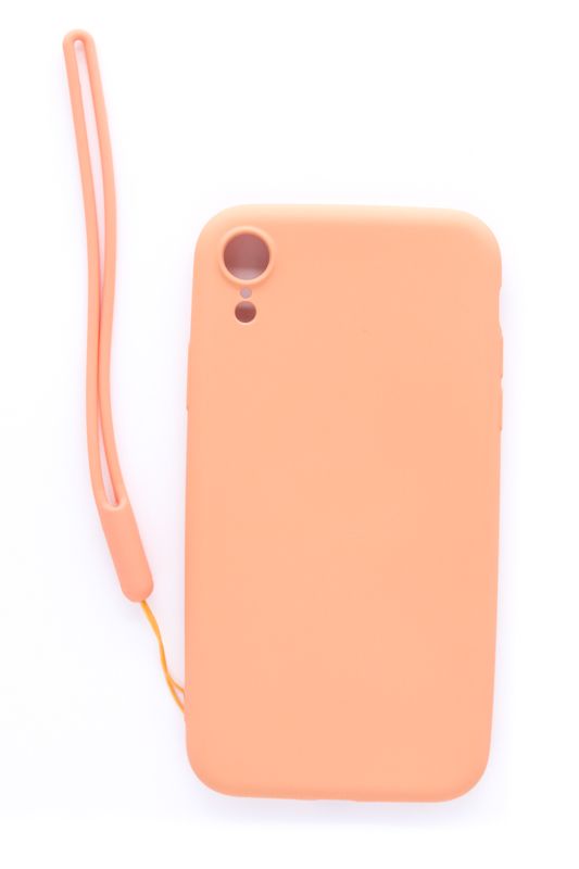 Чехол на заднюю панель Evelatus Apple iPhone XR Soft Touch Silicone Case with Strap Pink