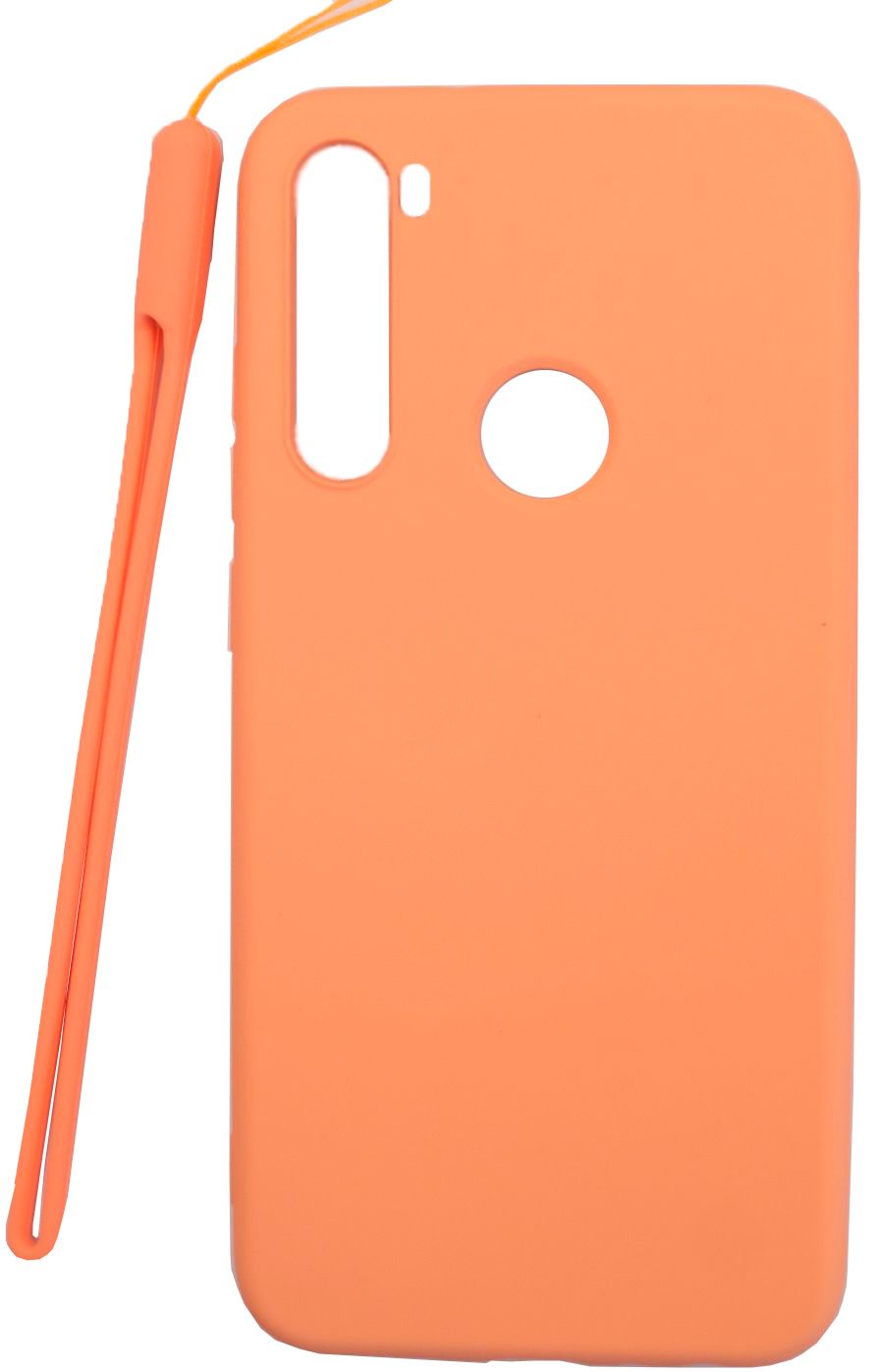 Tagakaaned Evelatus Xiaomi Xiaomi Redmi Note 8 / Redmi Note 8 2021 Soft Touch Silicone Case with Strap Pink