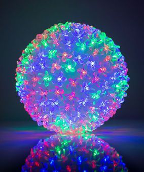 Sisevalgustid KL  50 LED bumbinas 2 color in 1 ball Multi Color