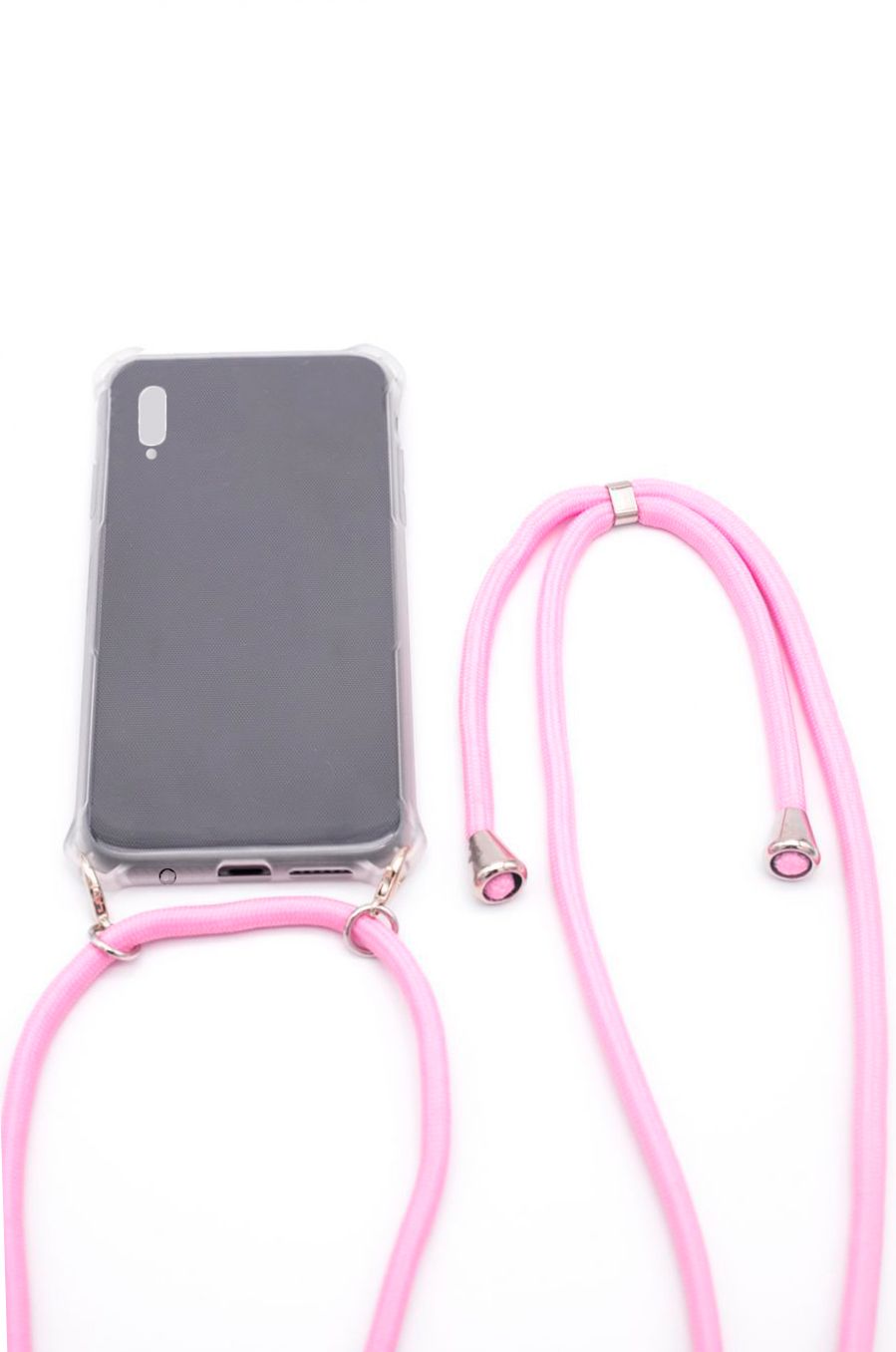 Чехол на заднюю панель Evelatus Samsung A40 Case with rope Pink Transparent