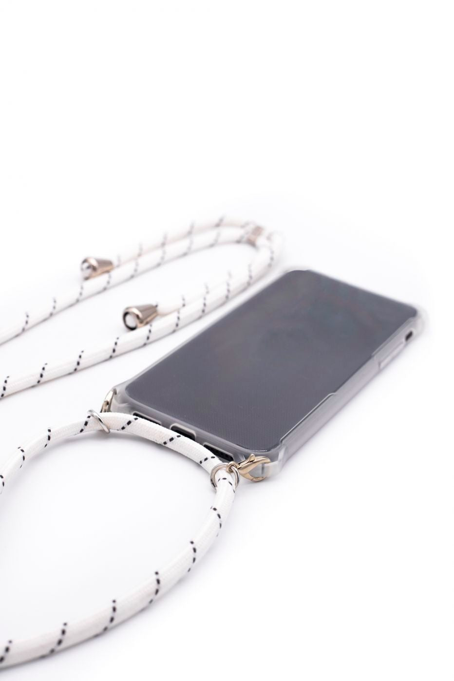 Чехол на заднюю панель Evelatus Samsung A50 Case with rope White Stripes Transparent