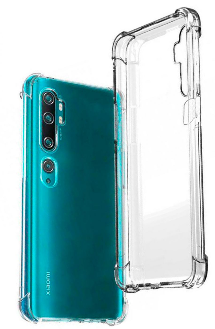 Tagakaaned Evelatus Xiaomi Mi Note 10 / Mi Note 10 Pro Military Shockproof Silicone Case TPU Transparent