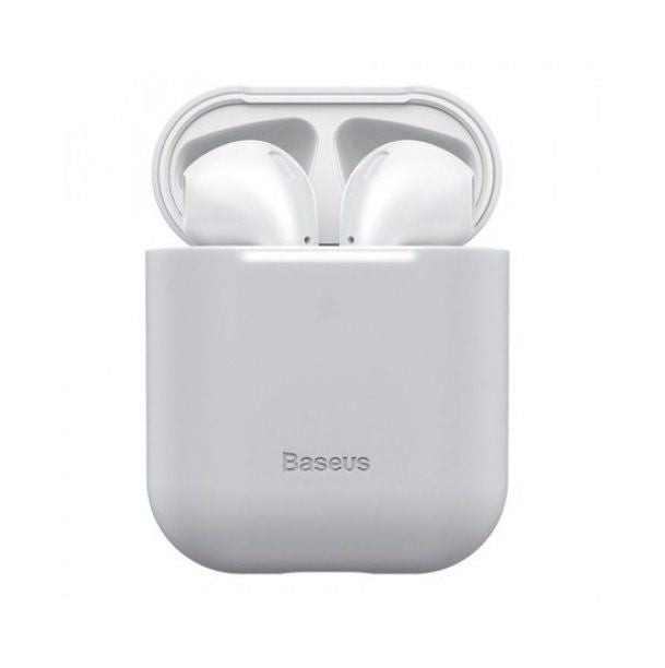 Korpus kõrvaklappidele Baseus Apple Silica Series Ultra-Thin Silicone Protector Case for AirPods 1/2 Grey