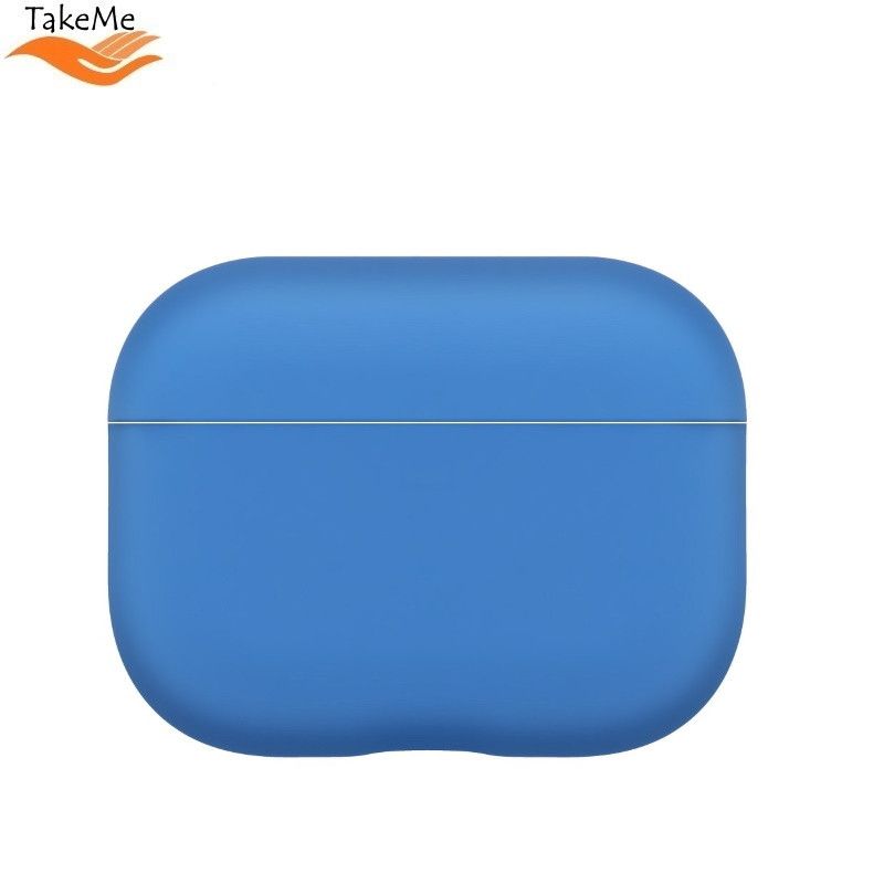 Korpus kõrvaklappidele TakeMe Apple Ultra-thin Soft Silicone Protective case for AirPods Pro Blue