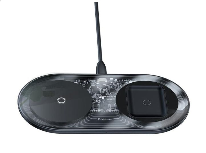 Беспроводное зарядное устройство Baseus  WXJK-A01 Simple 2in1 Wireless Charger 18W