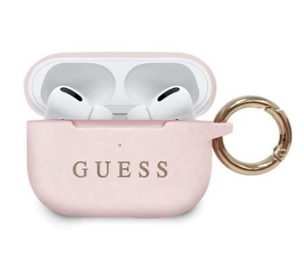 Korpus kõrvaklappidele Guess Apple Silicone Cover for AirPods Pro Light Pink