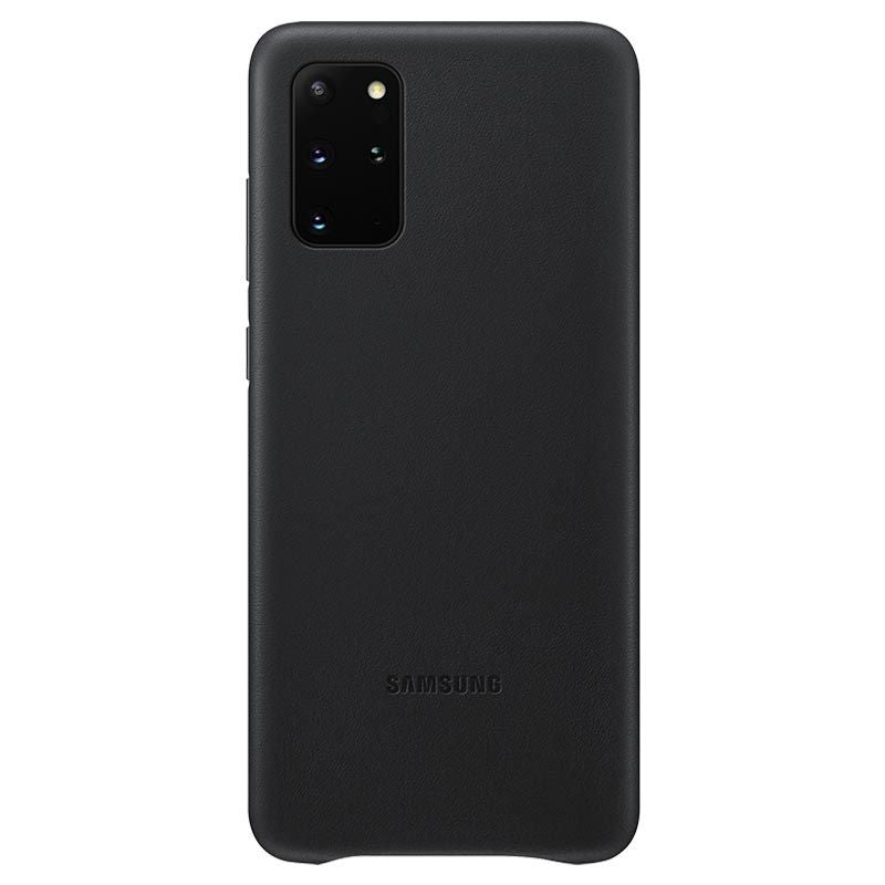 Back panel cover Samsung  Galaxy S20 Plus Leather Cover Black