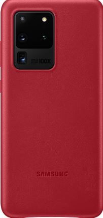 Чехол на заднюю панель Samsung  Galaxy S20 Ultra Leather Cover Red