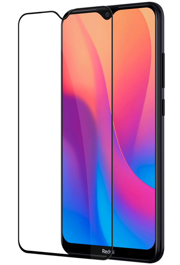 Kaitseklaasid iLike Xiaomi Redmi 8a 2.5D Black Frame Full Glue