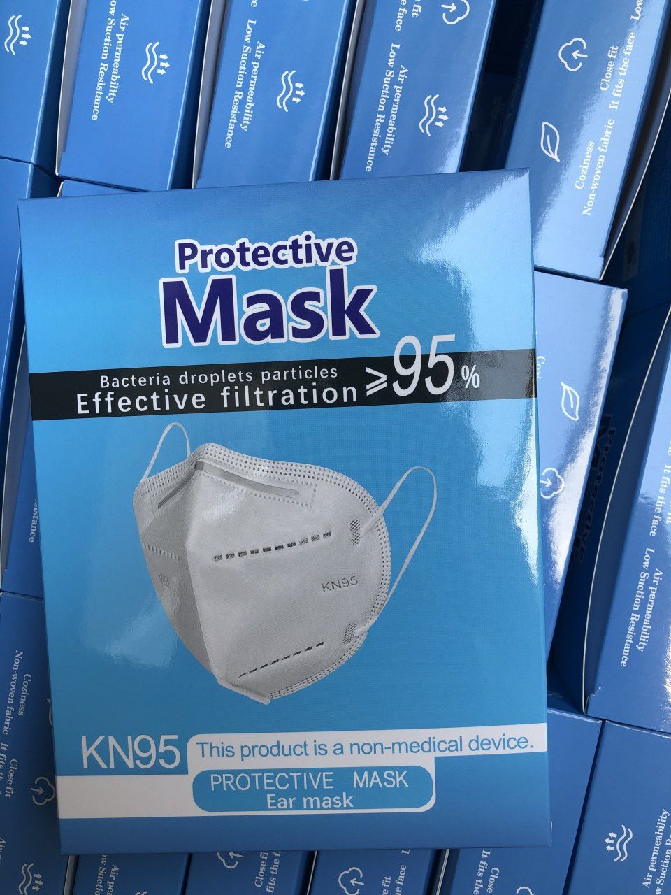 Näokaitse -  Respirators KN95 FFP2 (10pcs)
