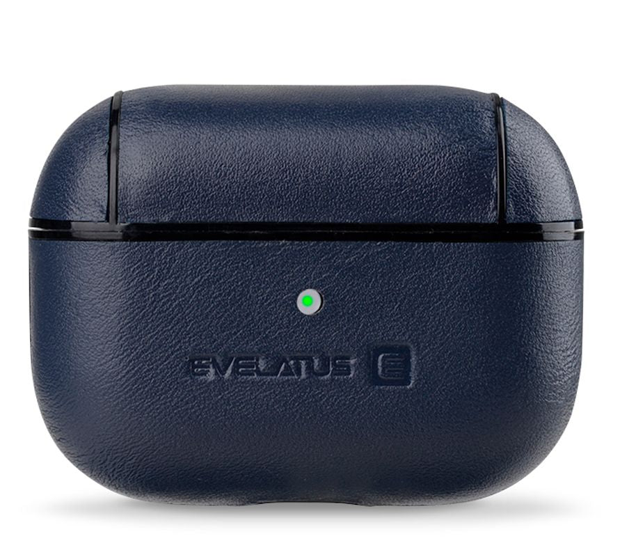 Headphone case Evelatus Apple AirPods Pro Leather Protective Case Dark Blue