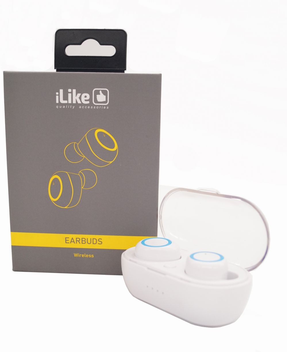 Wireless headphones iLike  Bluetooth Earbuds IBE01 White