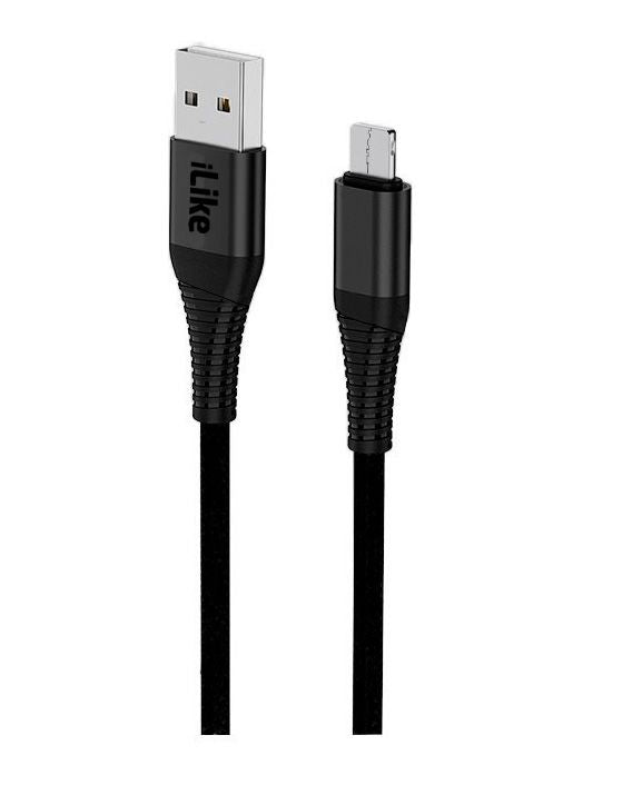 Cable iLike - iLike Charging Cable for MicroUSB ICM01 Black