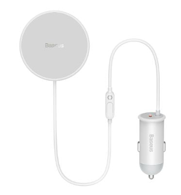 Automaatne hoidja Baseus  Wireless car charger with MagSafe 15W holder for air vent + USB Type C 25W White