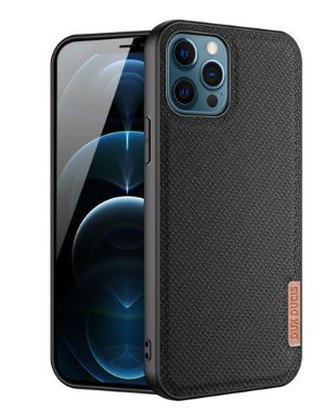 Чехол на заднюю панель Dux Ducis Apple Phone 12 Pro Max Fino case covered with nylon material Black