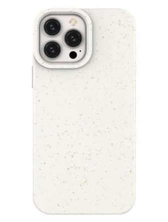 Back panel cover Eco Apple Phone 14 Pro silicone degradable cover White