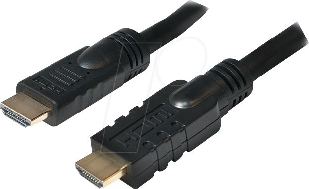 Monitori tarvik Logilink  CHA0025 HDMI Cable, Active, M/M, 25m, black