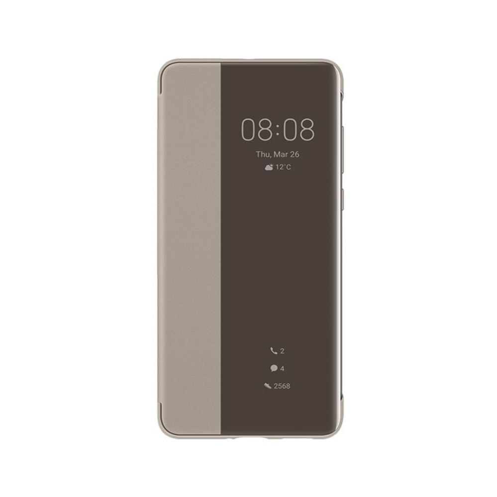 Book case Huawei  P40 Smart View Flip cover case Khaki