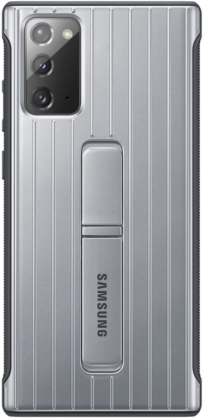 Back panel cover Samsung  Galaxy Note 20/Note 20 5G Protective Standing Cover case Silver