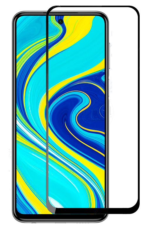Protective glass iLike Xiaomi Redmi Note 9 2.5D / Redmi 9T / Poco M3  Black Frame Full Glue