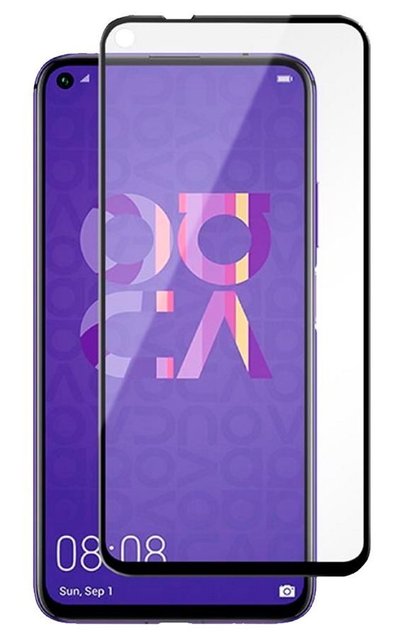 Protective glass iLike Huawei Huawei Nova 5T 2.5D Black Frame Full Glue