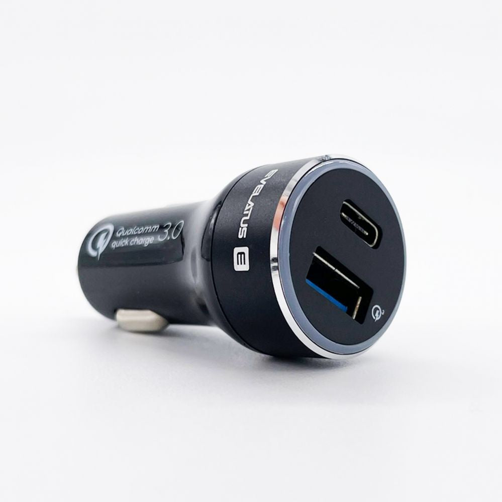 Car charger Evelatus - Evelatus Quick Car Charger QCC03 Black