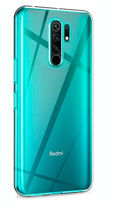 Back panel cover Evelatus Xiaomi Redmi 9 Clear Silicone Case 1.5mm TPU Transparent