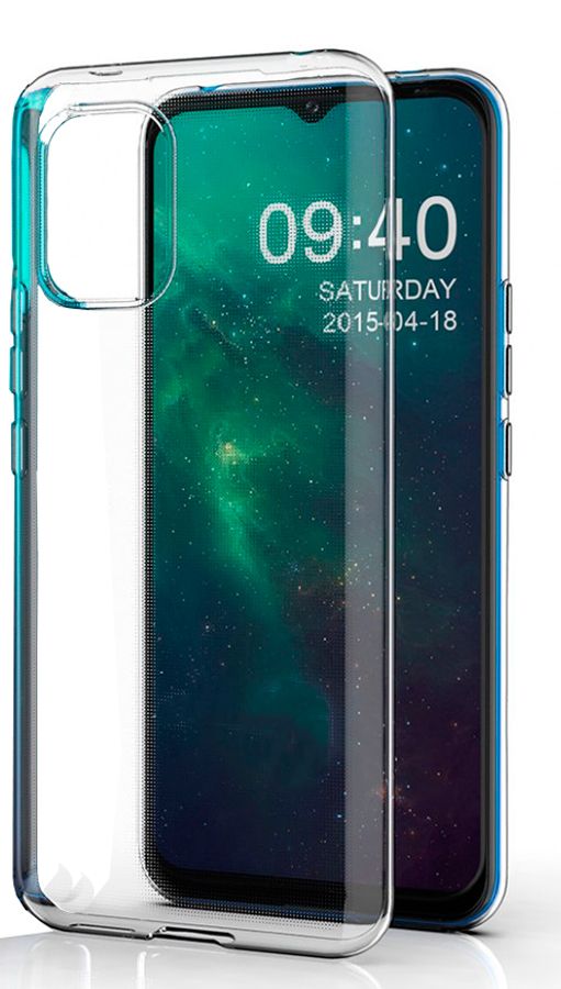 Back panel cover Evelatus Xiaomi Mi 10 Lite Clear Silicone Case 1.5mm TPU Transparent
