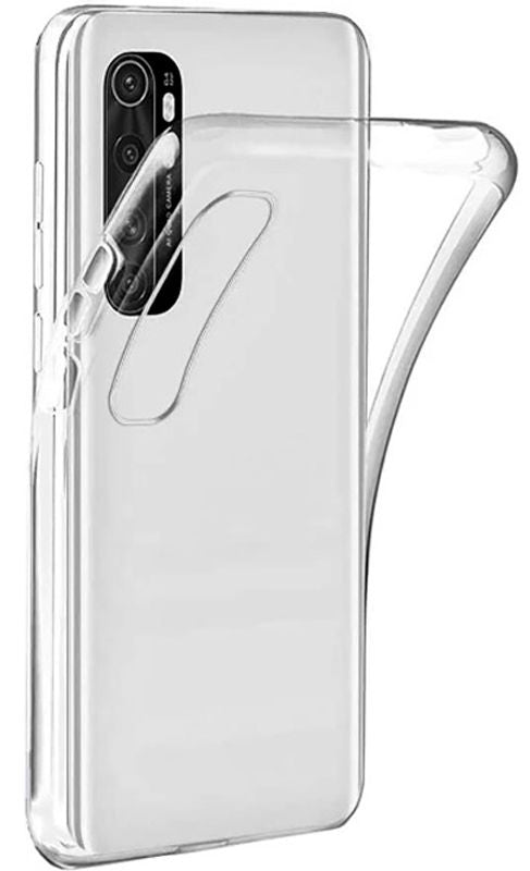 Back panel cover Evelatus Xiaomi Mi Note 10 Lite Clear Silicone Case 1.5mm TPU Transparent