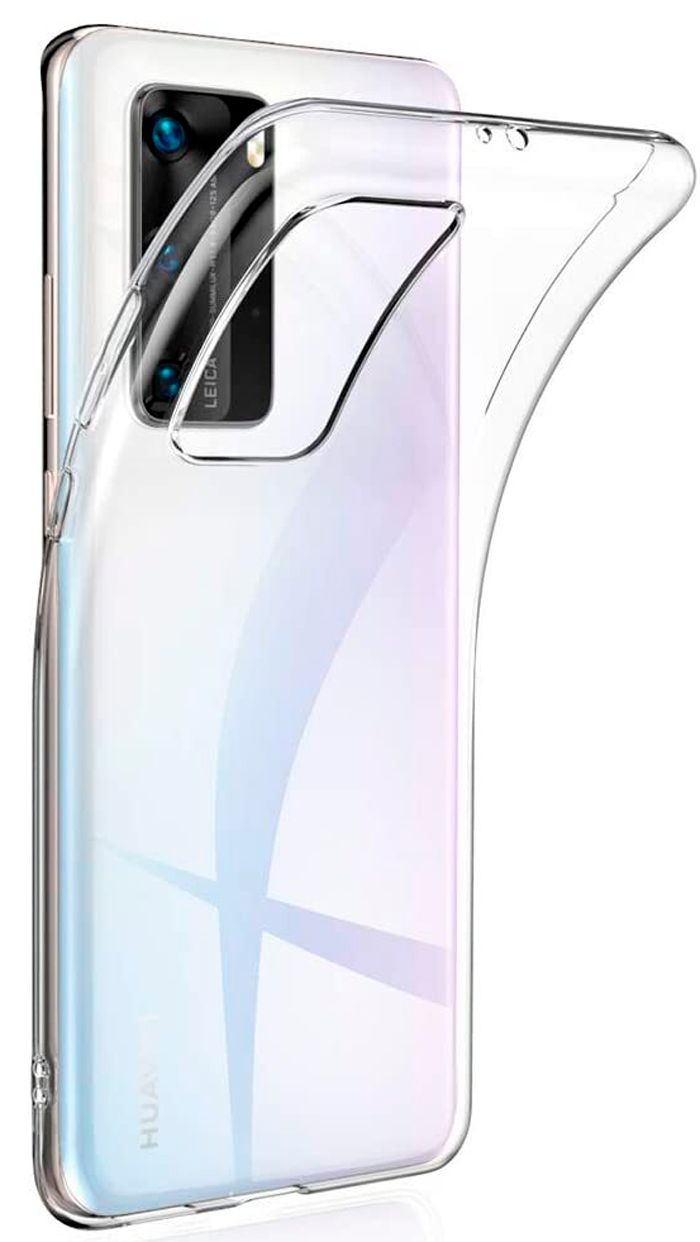 Back panel cover Evelatus Huawei P40 Clear Silicone Case 1.5mm TPU Transparent