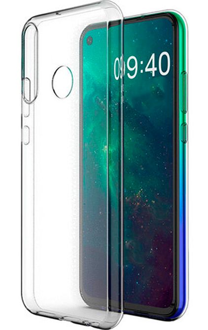 Back panel cover Evelatus Huawei P40 Lite E Clear Silicone Case 1.5mm TPU Transparent