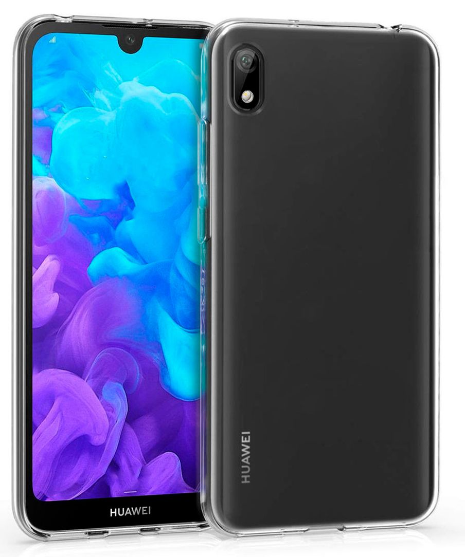 Back panel cover Evelatus Huawei Y5 2019 Clear Silicone Case 1.5mm TPU Transparent