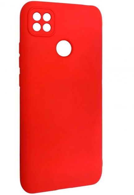 Back panel cover Evelatus Xiaomi Redmi 9C / 10A Soft Touch Silicone Red