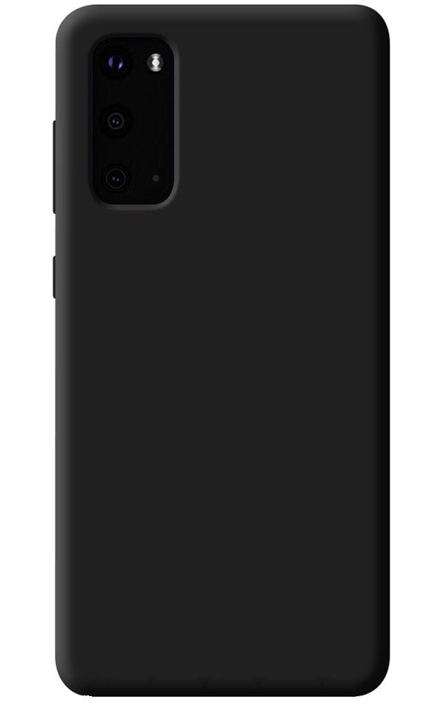 Back panel cover Evelatus Samsung Galaxy Note 20 Nano Silicone Case Soft Touch TPU Black