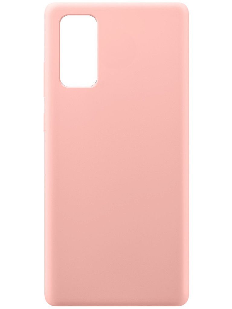 Back panel cover Evelatus Samsung Galaxy Note 20 Nano Silicone Case Soft Touch TPU Beige