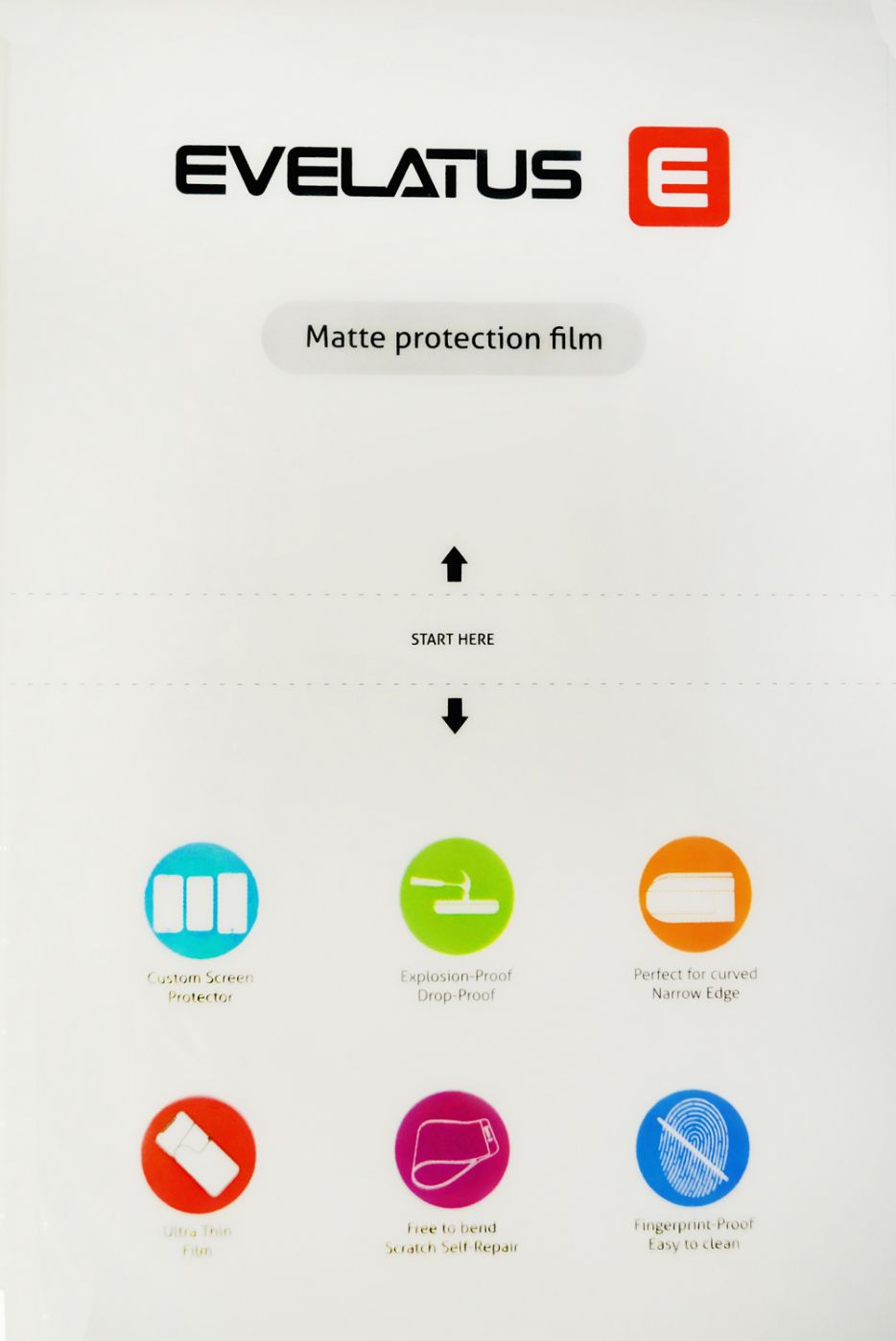 Protective film Evelatus Universal Matte Explosion-proof film for cutter