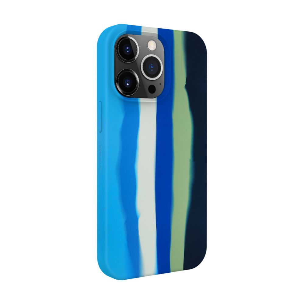 Tagakaaned Evelatus Apple iPhone 13 Pro Silicone case Multi-Colored Blue