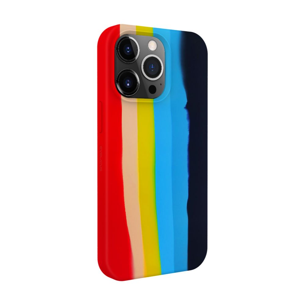 Чехол на заднюю панель Evelatus Apple iPhone 14 Pro Max Silicone case Multi-Colored Rainbow