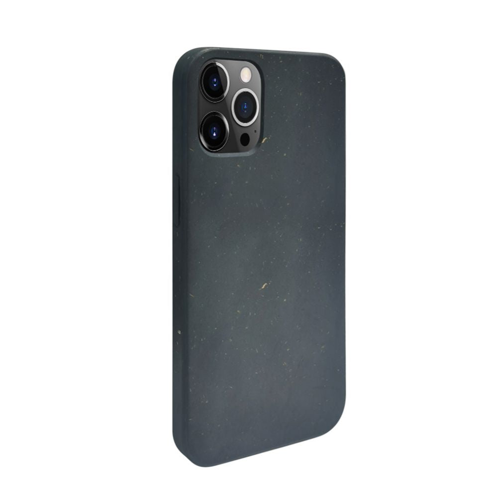 Чехол на заднюю панель iLike Apple iPhone 12 / 12 Pro Silicone plastic case Eco Print Design Black