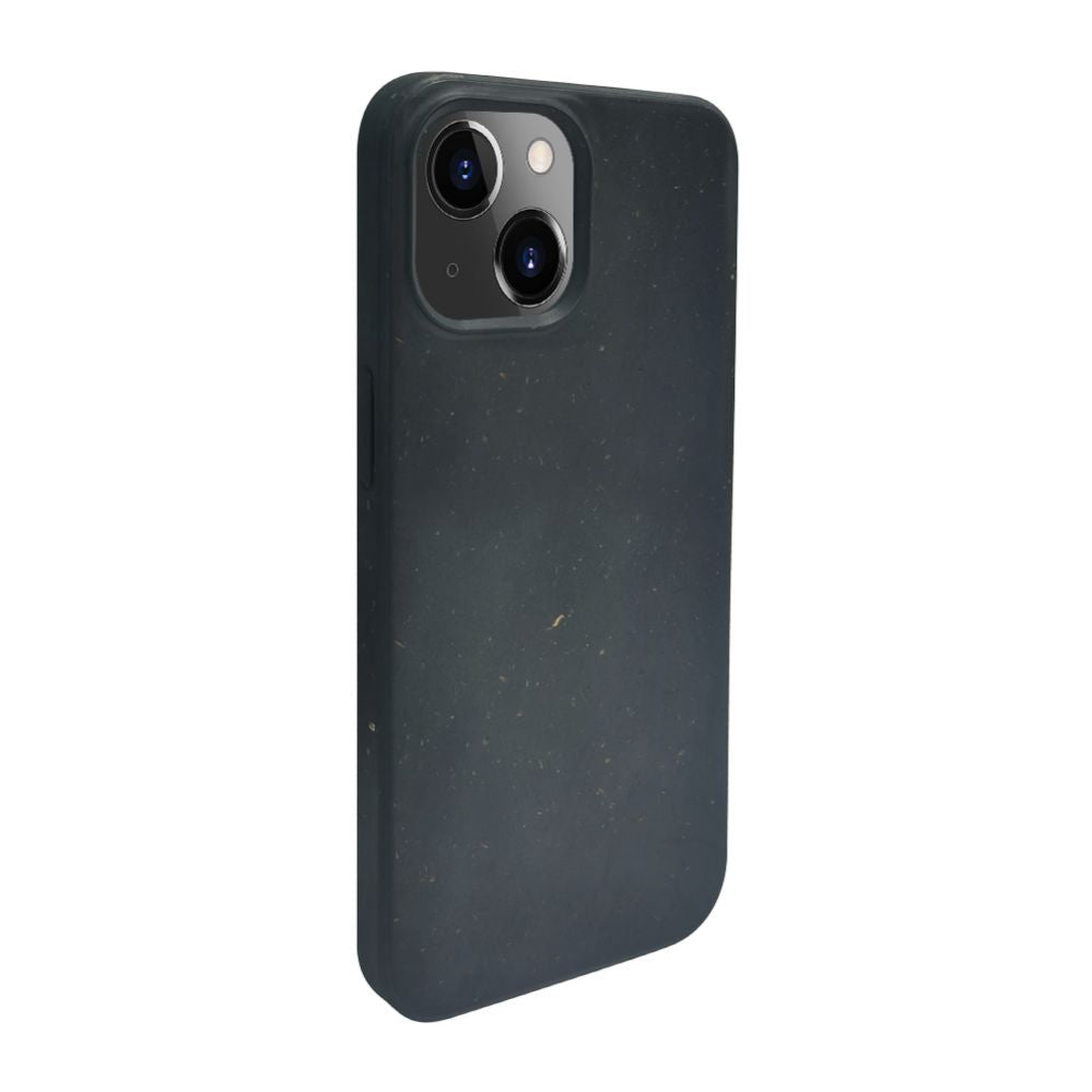 Tagakaaned iLike Apple iPhone 14 Silicone plastic case Eco Print Design Black