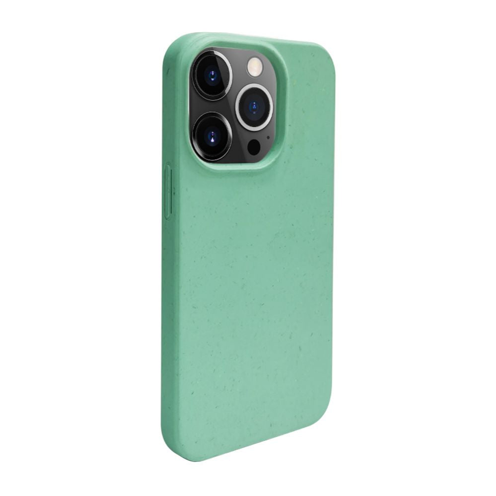 Чехол на заднюю панель iLike Apple iPhone 14 Pro Silicone plastic case Eco Print Design Flower Green