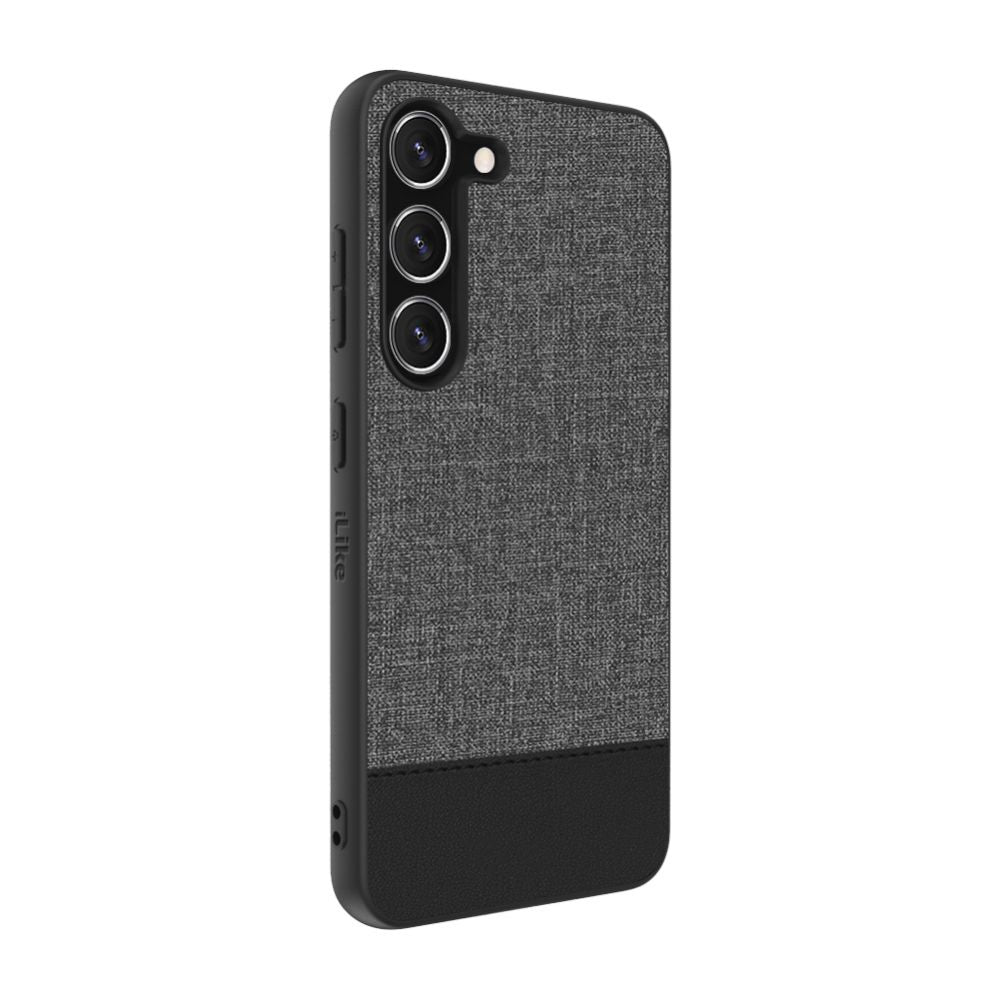 Чехол на заднюю панель iLike Samsung Galaxy S23 Plastic Leather Back Cover Gray