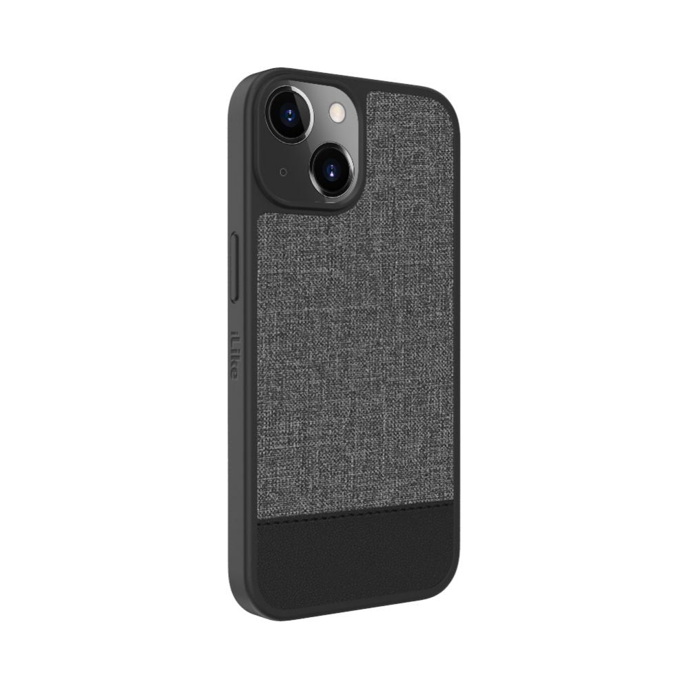 Чехол на заднюю панель iLike Apple iPhone 14 Plastic Leather Back Cover Gray