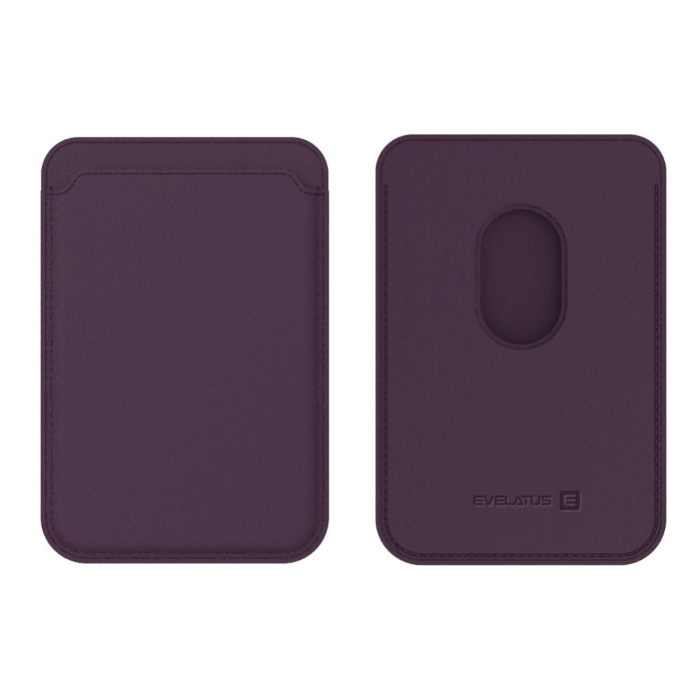 Чехол универсальный карман Evelatus Universal iPhone Genuine leather wallet with MagSafe Deep Purple