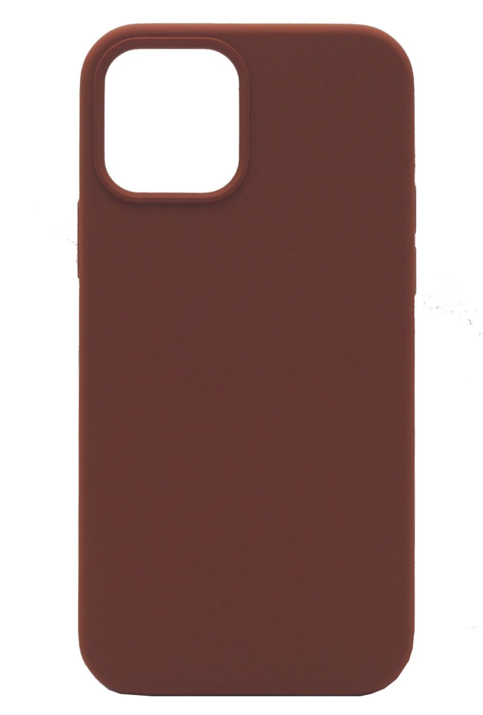 Back panel cover Evelatus Apple iPhone 12/12 Pro Premium Soft Touch Silicone Case Dark Coffee