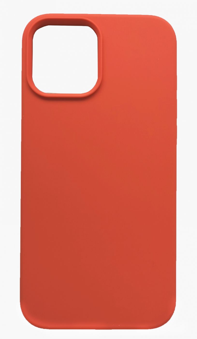 Back panel cover Evelatus Apple iPhone 12 Pro Max Premium Soft Touch Silicone Case Orange