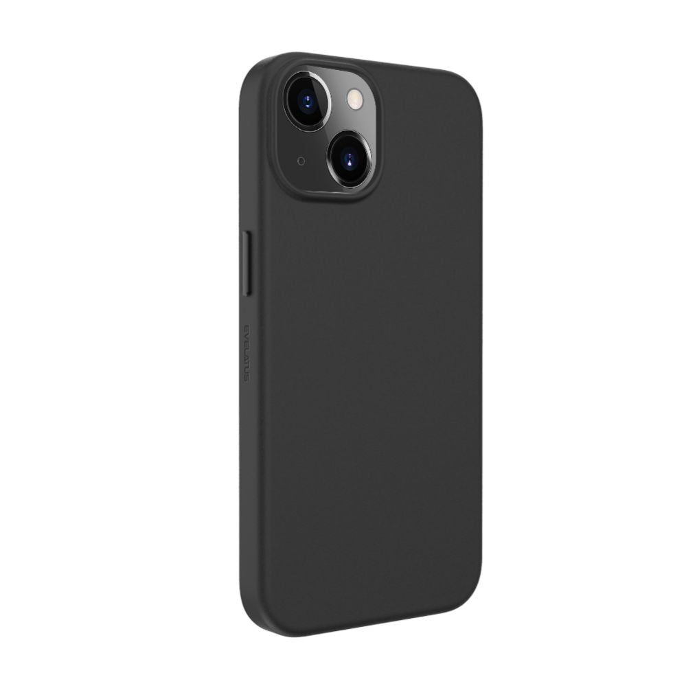 Back panel cover Evelatus Apple iPhone 13 Premium Magsafe Soft Touch Silicone Case Black