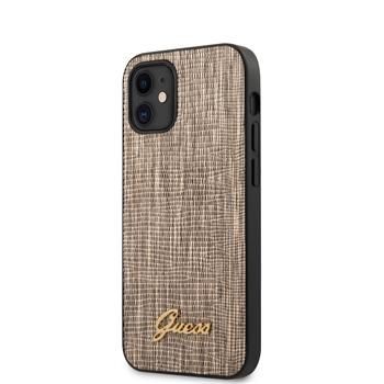 Back panel cover Guess Apple iPhone 12 mini 5.4'' Lizard Cover Gold